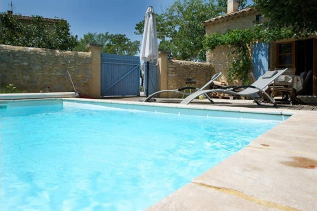 Maison De Plain Pied Pour 4 Pers Piscine Lussan Lussan  Zewnętrze zdjęcie